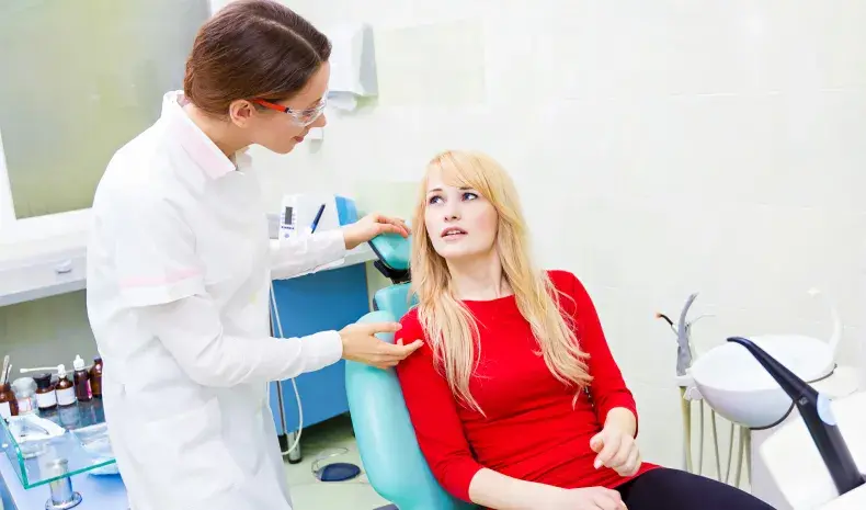 patient and dentist