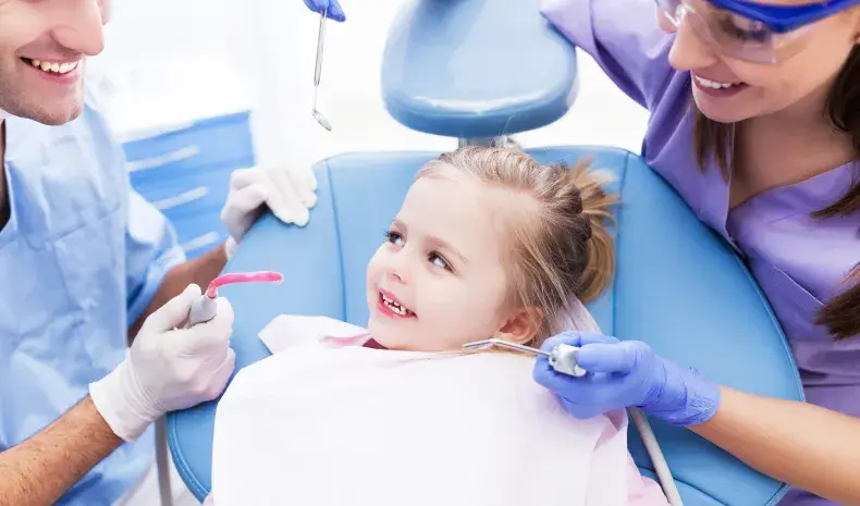 young child at the dentist